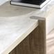Dillon Natural and Antique White Rectangular Concrete Top Console Table