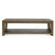 Troy Suede Brown Rectangular Coffee Table
