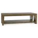Troy Suede Brown Rectangular Coffee Table