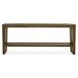 Troy Suede Brown Rectangular Console Table