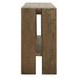 Troy Suede Brown Rectangular Console Table