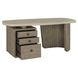 Angus Antique White and Distressed Gray 70" Writing Desk