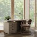 Angus Antique White and Distressed Gray 70" Writing Desk