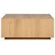 Layne True Natural Square Coffee Table with Casters