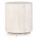 Layne Milk White Round End Table