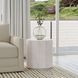 Layne Milk White Round End Table