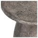 Collins Dark Gray 16" Round Outdoor Concrete Top Accent Table