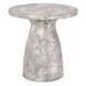 Collins Light Gray 16" Round Outdoor Concrete Top Accent Table