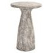 Collins Light Gray 19" Round Outdoor Concrete Top Accent Table