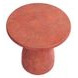 Collins Rust Round Outdoor Concrete Top Accent Table