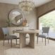 Talbot Natural 55" Round Travertine Top Dining Table