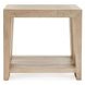 Troy Aged Cream Square End Table