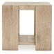 Troy Aged Cream Square End Table