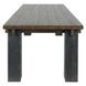 Duncan Suede Brown and Carbon Black 90" Rectangular Dining Table