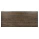Duncan Suede Brown and Carbon Black 90" Rectangular Dining Table