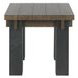 Duncan Suede Brown and Carbon Black Square End Table