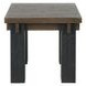 Duncan Suede Brown and Carbon Black Square End Table