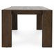Troy Suede Brown 89" Rectangular Dining Table