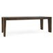Troy Suede Brown 89" Rectangular Dining Table