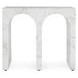 Marmo Ivory and Gray Rectangular Outdoor Concrete Top End Table