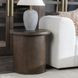 Runa Coffee Brown Round End Table