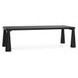 Atrop Ink Black 102" Rectangular Dining Table