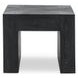 Bristol Aged Black Square End Table