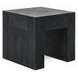 Bristol Aged Black Square End Table