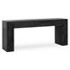 Bristol Aged Black Rectangular Console Table