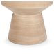 Terrace Beige Round Outdoor Concrete Top Accent Table