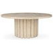 Tiber Cream Washed 70" Round Dining Table