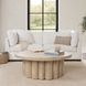 Tiber Cream Washed Round Coffee Table