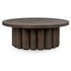 Tiber Toasted Brown Round Coffee Table