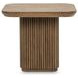 Vander Tawny Brown Square End Table