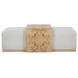 Kenan Creamy Ivory Rectangular Ottoman
