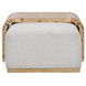Kenan Creamy Ivory Rectangular Ottoman