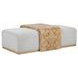 Kenan Creamy Ivory Rectangular Ottoman