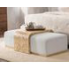 Kenan Creamy Ivory Rectangular Ottoman