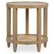 Devin Khaki Mist Round End Table