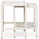 Devin Milk White Rectangular Nesting Accent Table