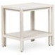 Devin Milk White Rectangular Nesting Accent Table