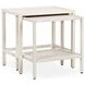 Devin Milk White Rectangular Nesting Accent Table