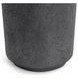 Darsa Dark Gray 18" Round Outdoor Concrete Top Accent Table