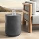 Darsa Dark Gray 18" Round Outdoor Concrete Top Accent Table