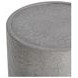 Sania Athena Gray Round Outdoor Concrete Top Accent Table