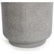 Sania Athena Gray Round Outdoor Concrete Top Accent Table
