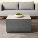 Marwin Dark Gray Square Outdoor Concrete Top Coffee Table