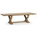 Julia Soft Earth 110" Extendable Rectangular Dining Table