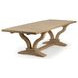 Julia Soft Earth 110" Extendable Rectangular Dining Table