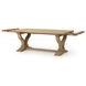 Julia Soft Earth 110" Extendable Rectangular Dining Table